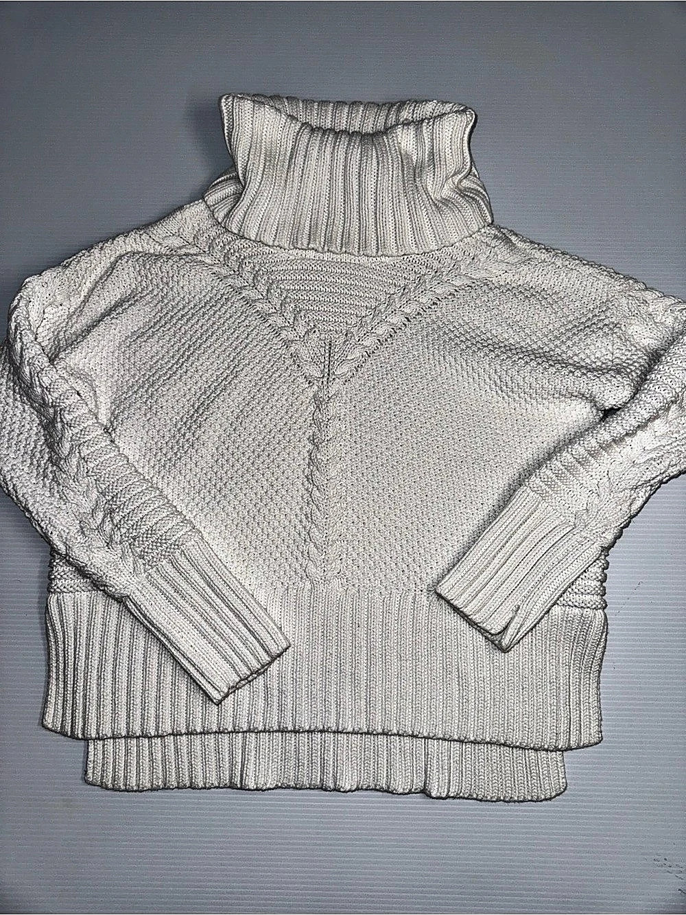 Rachel Ashwell Cotton Turtleneck Sweater size M